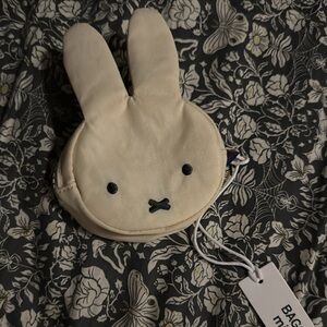 BAGGU Miffy Cream Bunny Pouch Charm Keychain